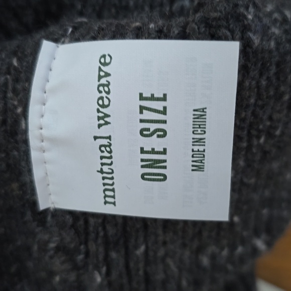 MUTUAL WEAVE BRAND MEN'S BLACK SPECKLED STOCKING CAP HAT SIZE ONE SIZE FITS MOST - Picture 6 of 11